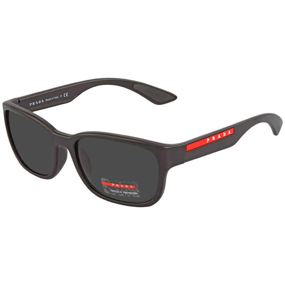 Sale! Prada Linea Rossa Dark Grey Sunglasses - Picture 1 of 3